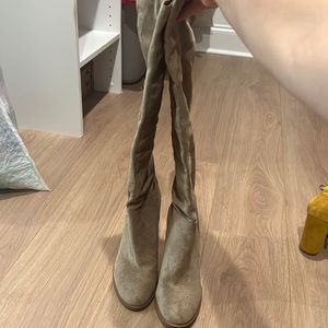 Oasis society knew high suede boot